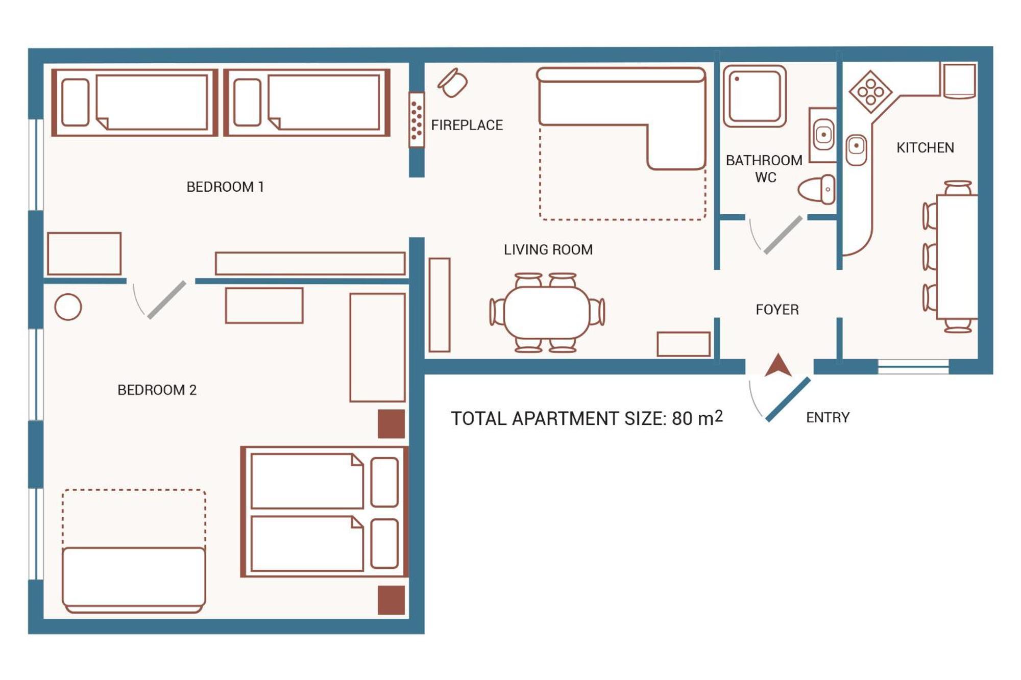 Apartament Fireplace Holidays Budapeszt
